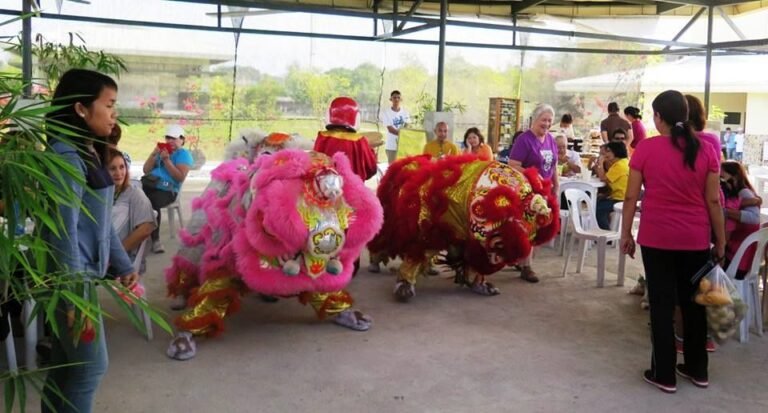 New Year Lion Dance of the Chamber @ Negros Farmers Weekend Market